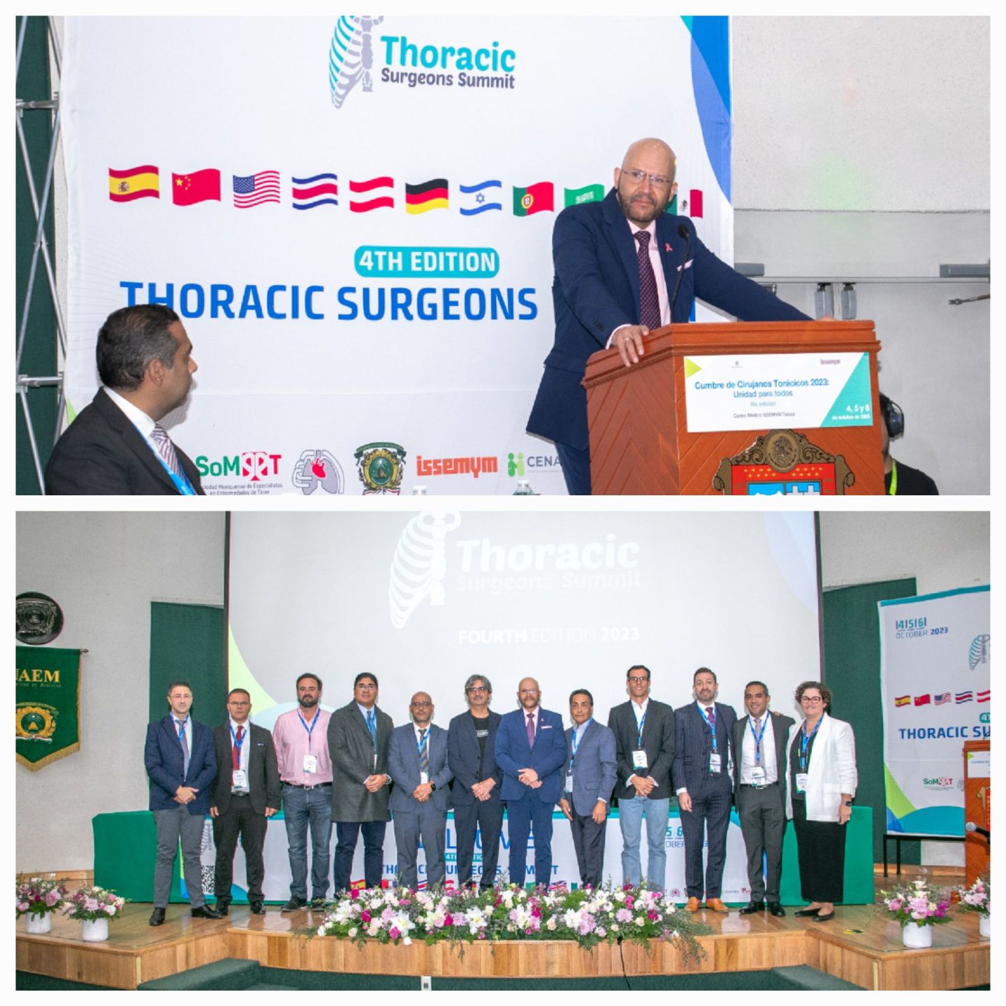 Médicos adscritos al ISSEMyM participan en Cuarta Cumbre Internacional de Cirujanos Torácicos