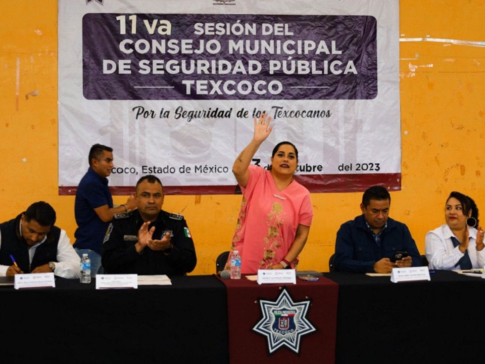 Realizan la 11 sesión del consejo municipal de seguridad en Tocuila Texcoco