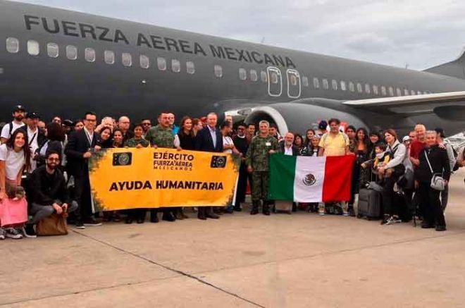 Con puente aéreo rescatan a más de 150 mexicanos atrapados en Israel 