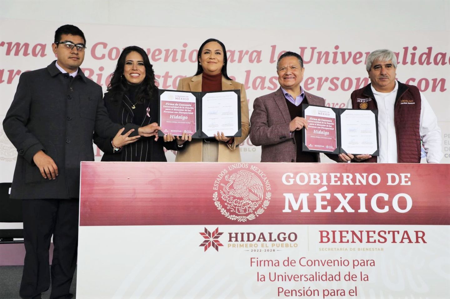 Secretaría de Bienestar y gobierno de Hidalgo concretan universalidad de la Pensión para el Bienestar de las Personas con Discapacidad 