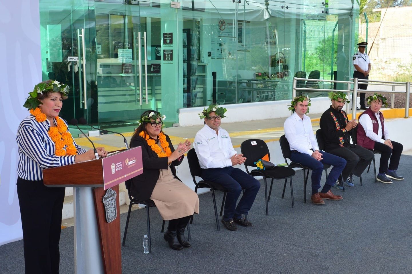 Inaugura la Gobernadora Delfina Gómez Sucursal del
Banco del Bienestar en San Jerónimo Amanalco, Texcoco