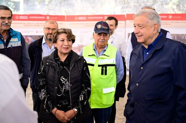 La Gobernadora Delfina Gómez acompaña Al Presidente Andrés Manuel López Obrador a la Segunda Etapa del Tren ’El Insurgente"