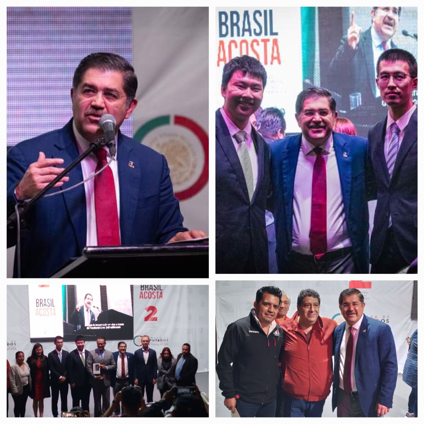Brasil Acosta Peña rindió su segundo informe de actividades legislativas como Diputado Federal