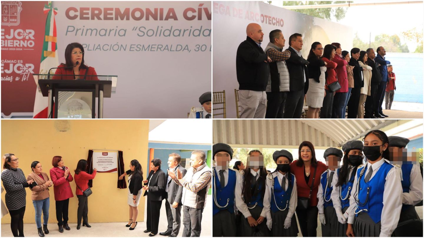 Mariela Gutiérrez realizo entrega
De arcotecho en Escuela Primaria