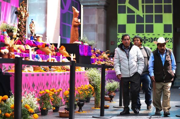 La Ofrenda Monumental del Día de Muertos de Palacio de Gobierno llegó a su Fin: Registra una Afluencia de más de 9 mil Visitantes