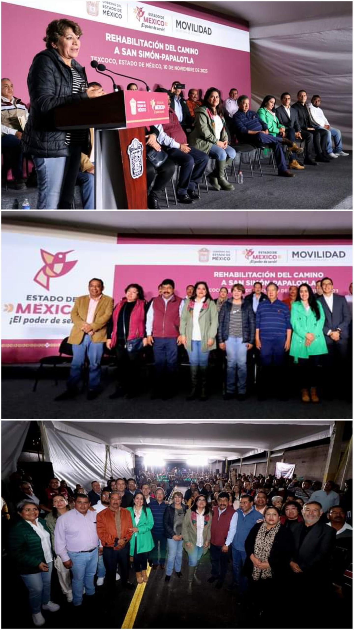 Inaugura Gobernadora Delfina Gómez vialidad en beneficio de 45 mil habitantes de Texcoco
