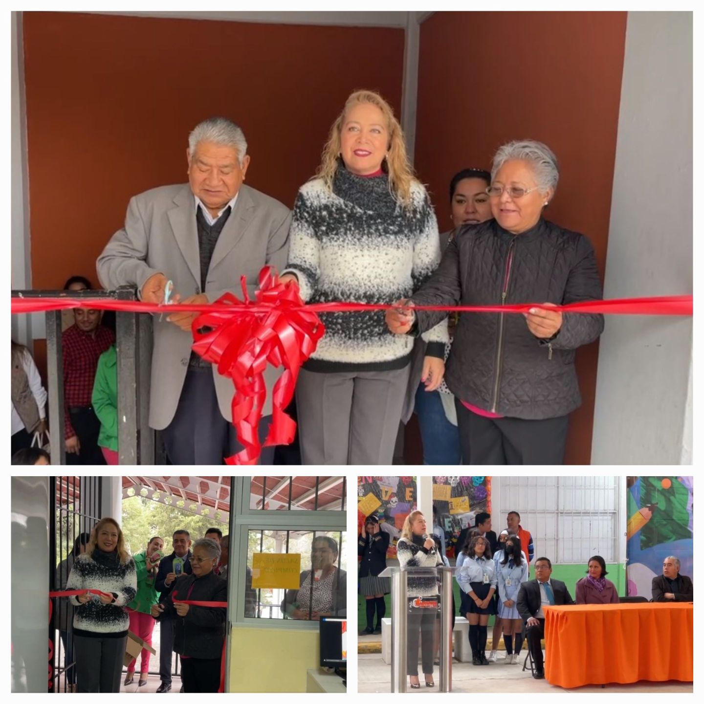 María De los Ángeles Zuppa inauguró pasillo y salón de cómputo en una secundaria