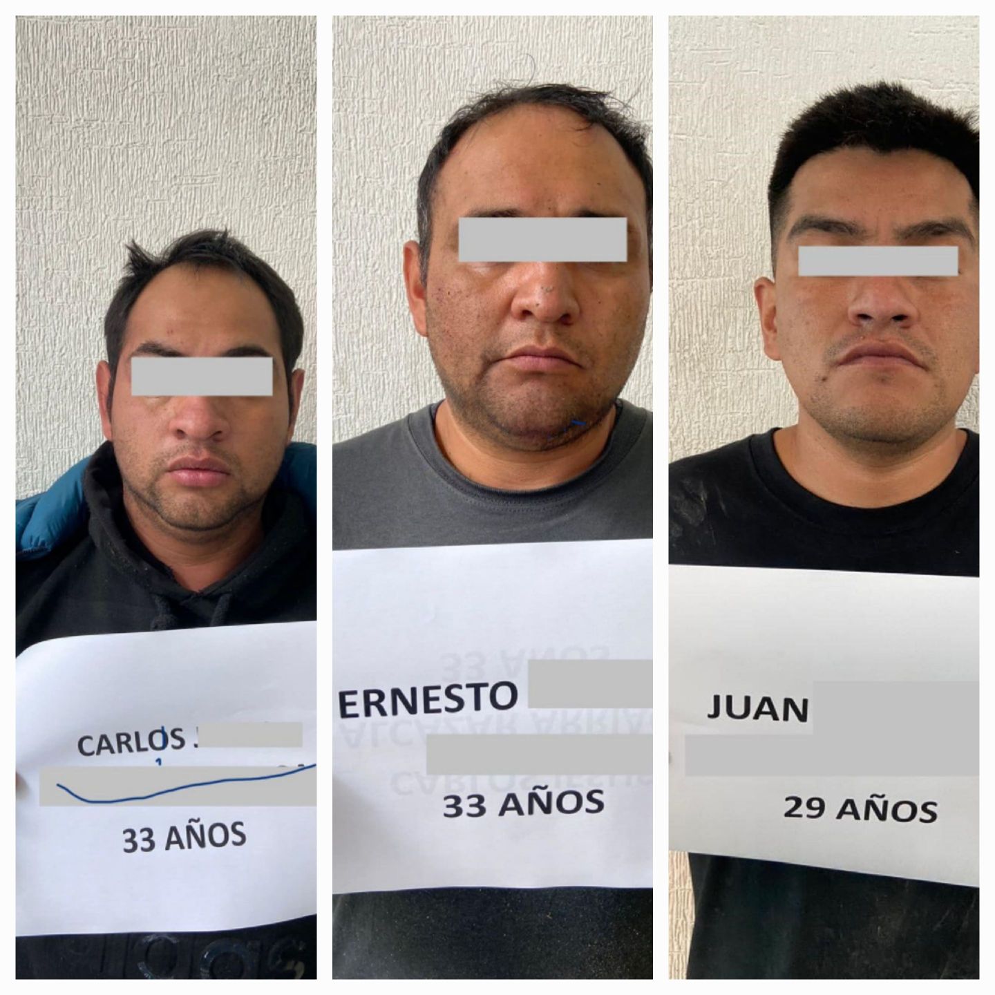 Capturan a 3 por secuestro exprés y robo a transporte en Teoloyucan 
