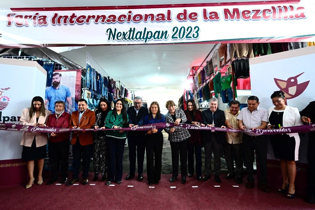 Delfina Gómez inaugura la 25 Edición de la Feria Internacional de la Mezclilla en Nextlalpan