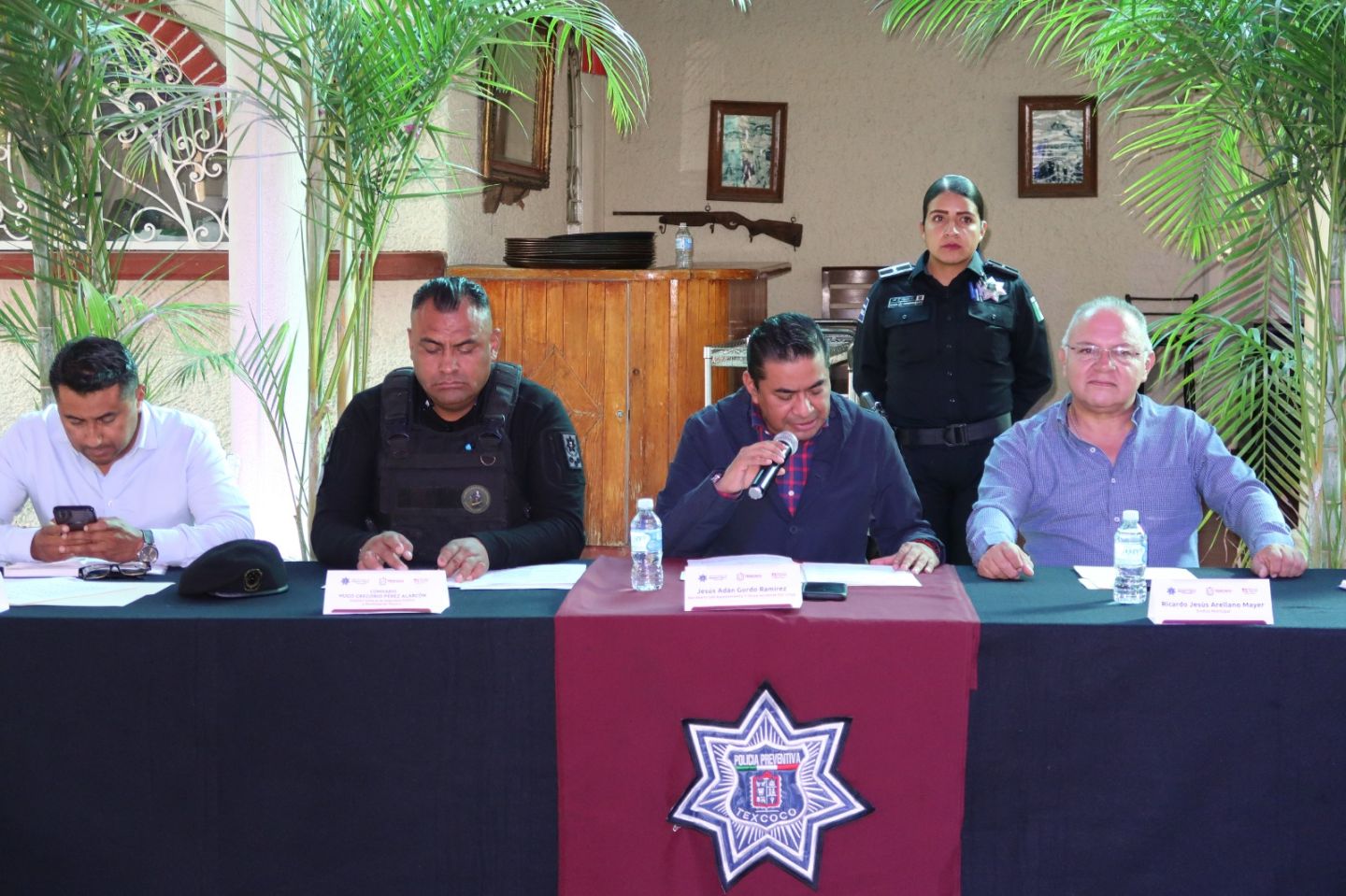 Texcoco realizó sesión del consejo municipal de seguridad pública en Cuautlalpan