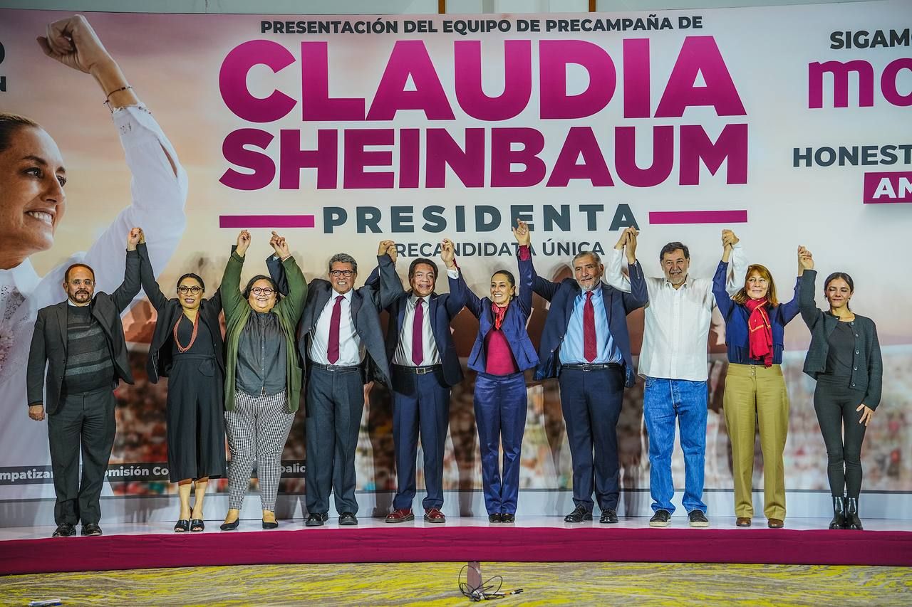Claudia Sheinbaum presenta equipo de precampaña rumbo a la Presidencia de la República 