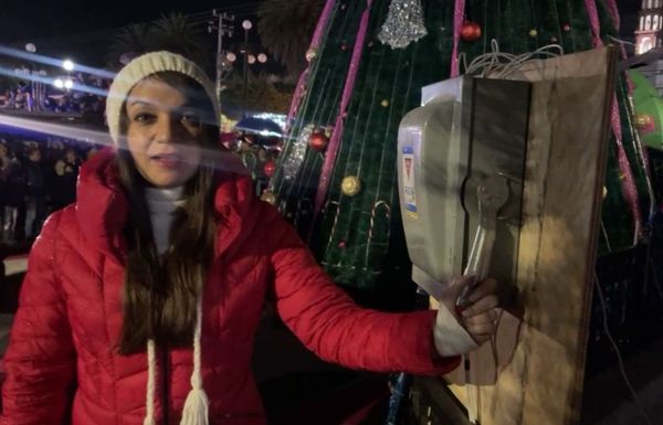 Alcaldesa Ivette Topete, Enciende  Árbol de Navidad y La Villa Navideña en Amecameca