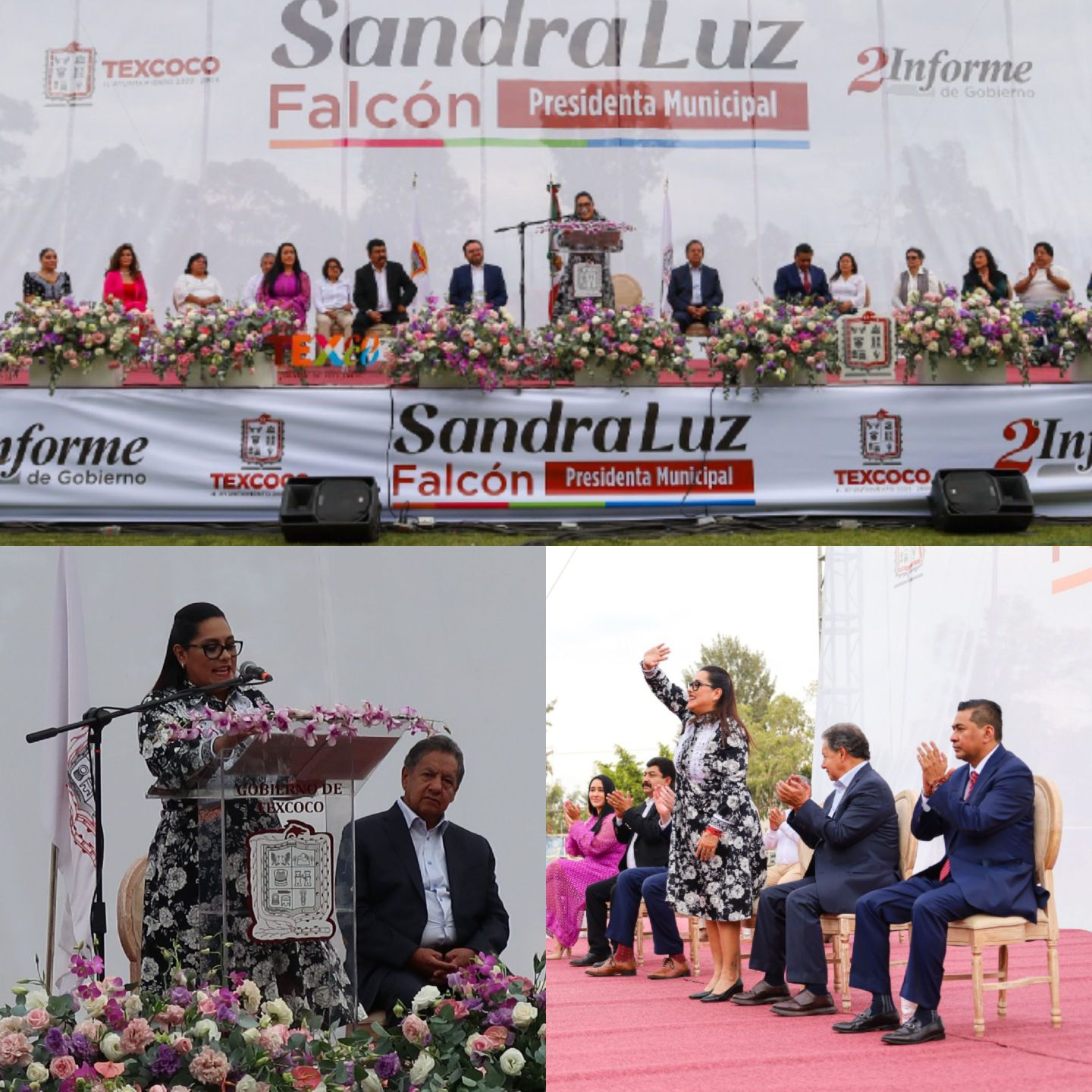 Sandra Luz Falcón Venegas refrenda su compromiso de seguir trabajando en equipo por Texcoco 