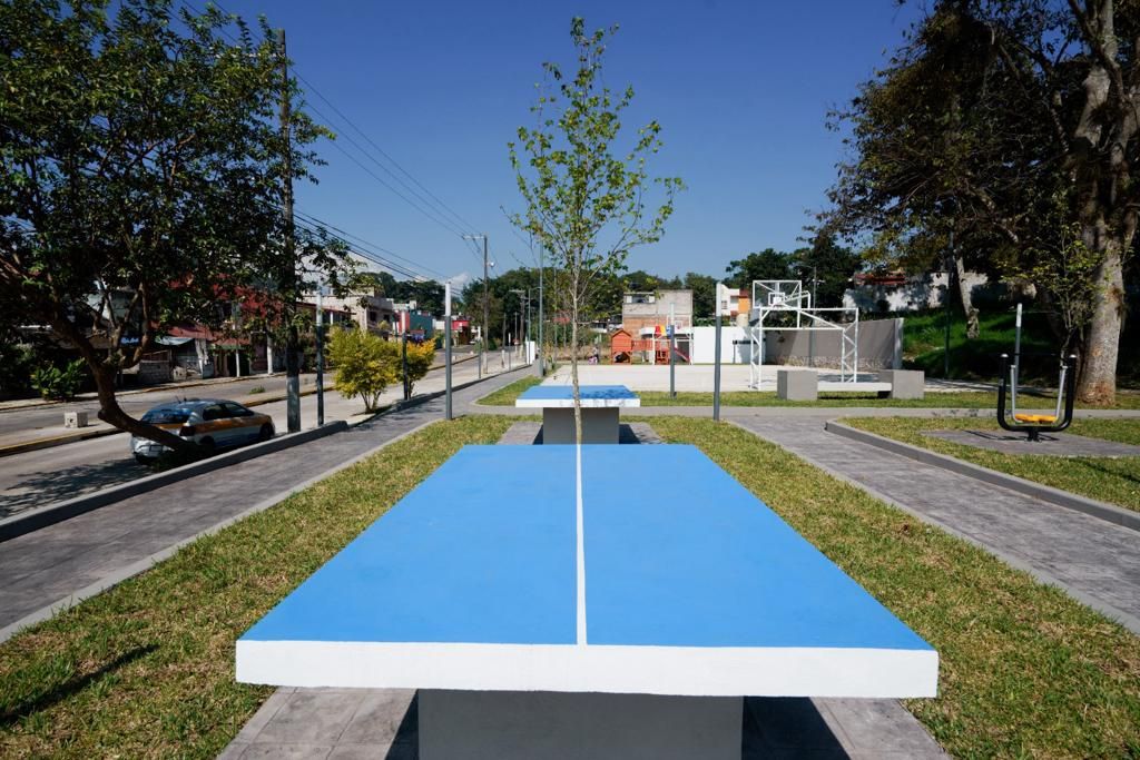 Construye Ayuntamiento parque en San Román con áreas de esparcimiento, cafetería y sanitarios
