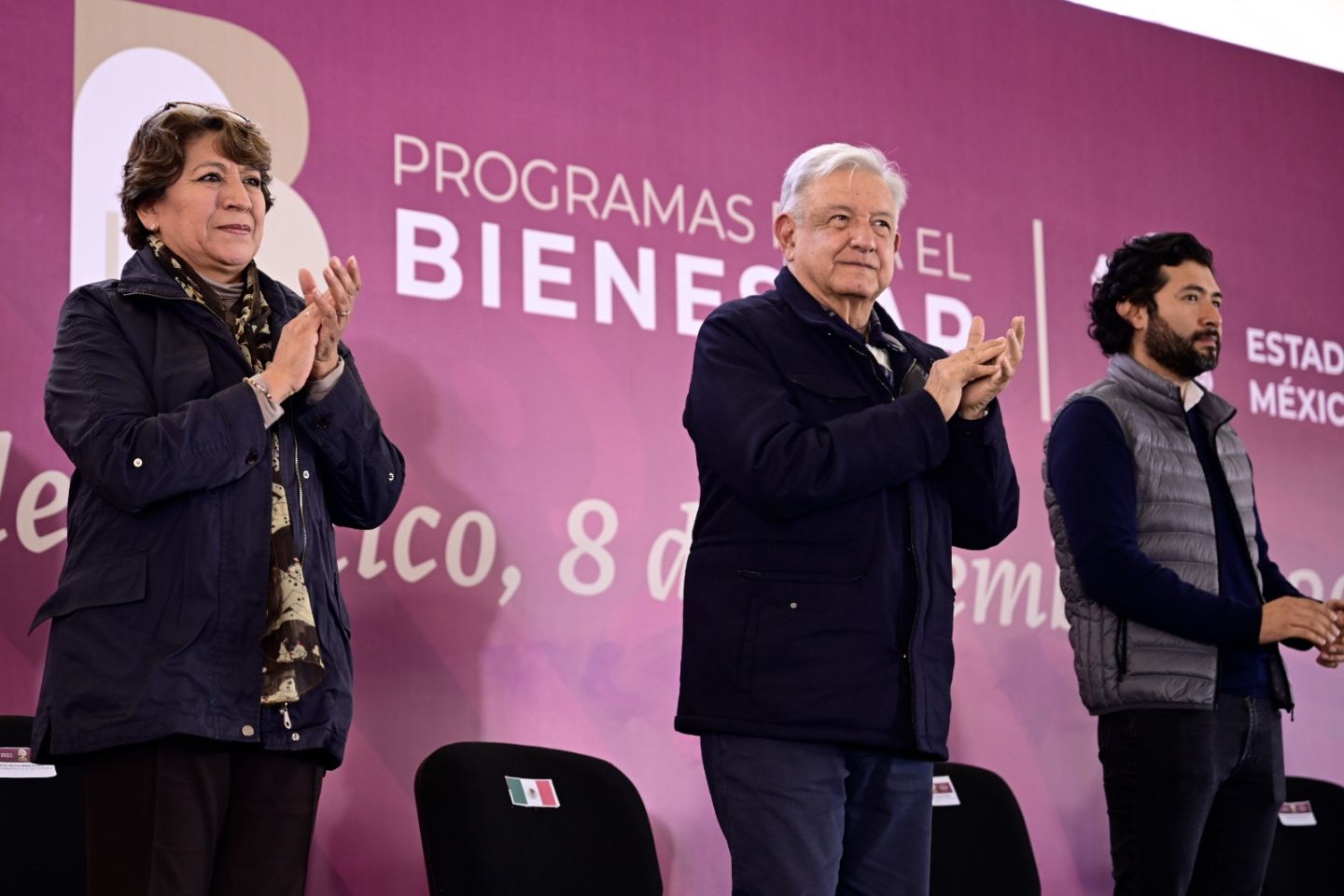 Programas del bienestar transformarán al Estado de México, afirman AMLO y Delfina Gómez 
