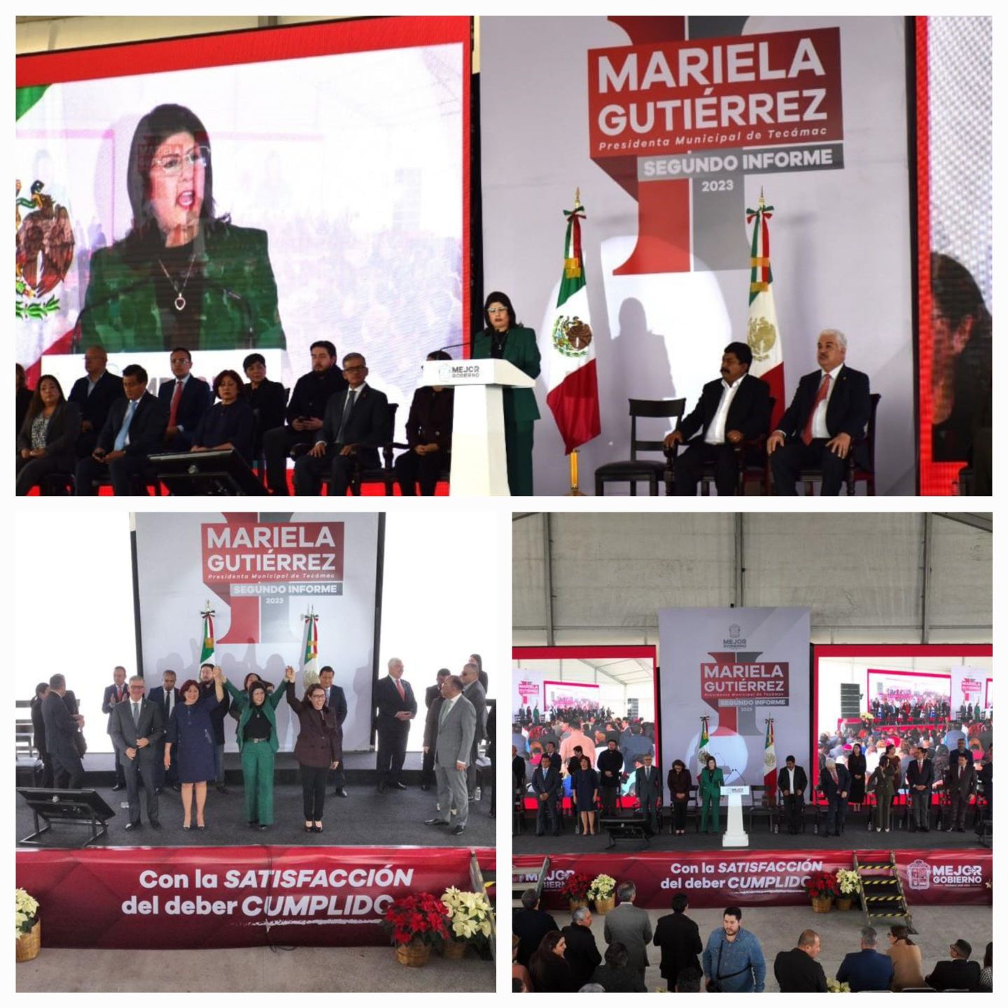 Mariela Gutiérrez rindió su
Segundo Informe de Gobierno