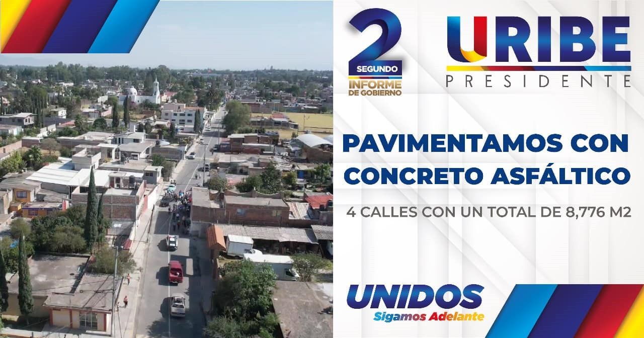 Gobierno municipal inauguró 4 calles con Pavimentación de concreto asfáltico
