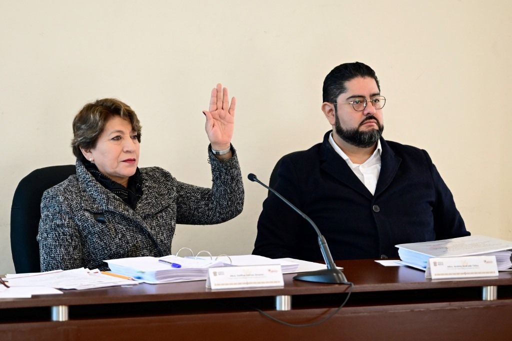  Delfina Gómez en sesión ordinaria del Consejo Nacional de Seguridad Pública; presentan resultados en la materia