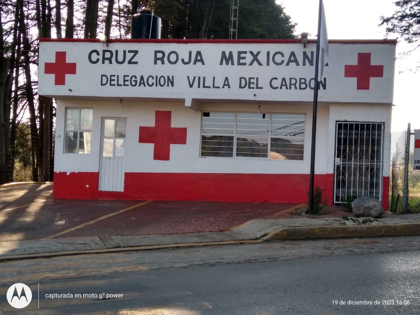 Las instalaciones de la Cruz roja  en Villa del Carbón están abandonadas