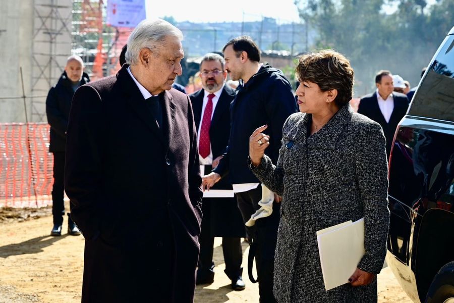La Gobernadora Delfina Gómez Acompaña al Presidente Andrés
 Manuel López Obrador en Supervisión de Obras del Tren ’El Insurgente’
