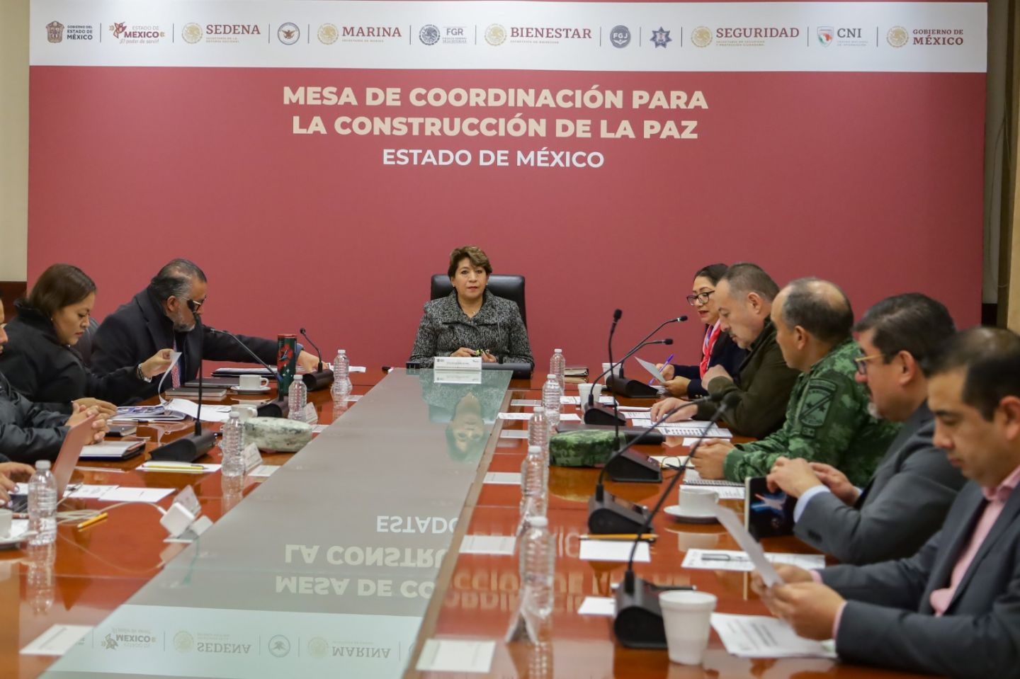 Coordinación Entre Autoridades, Indispensable Para
Consolidar un Estado de México Seguro: Delfina Gómez