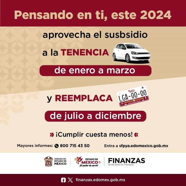 Subsidio a la tenencia y nuevas fechas para reemplacar este 2024