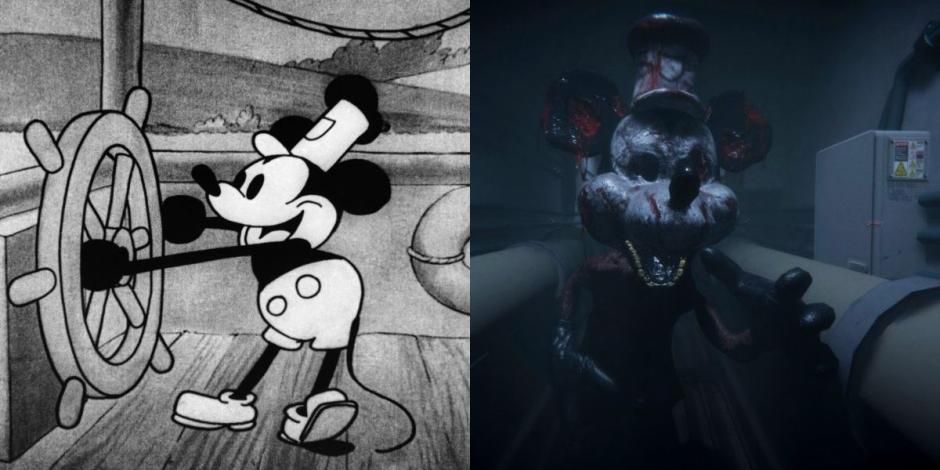 La versión de Mickey Mouse de 1928 se convierte en asesino serial y anuncia una nueva película de terror 