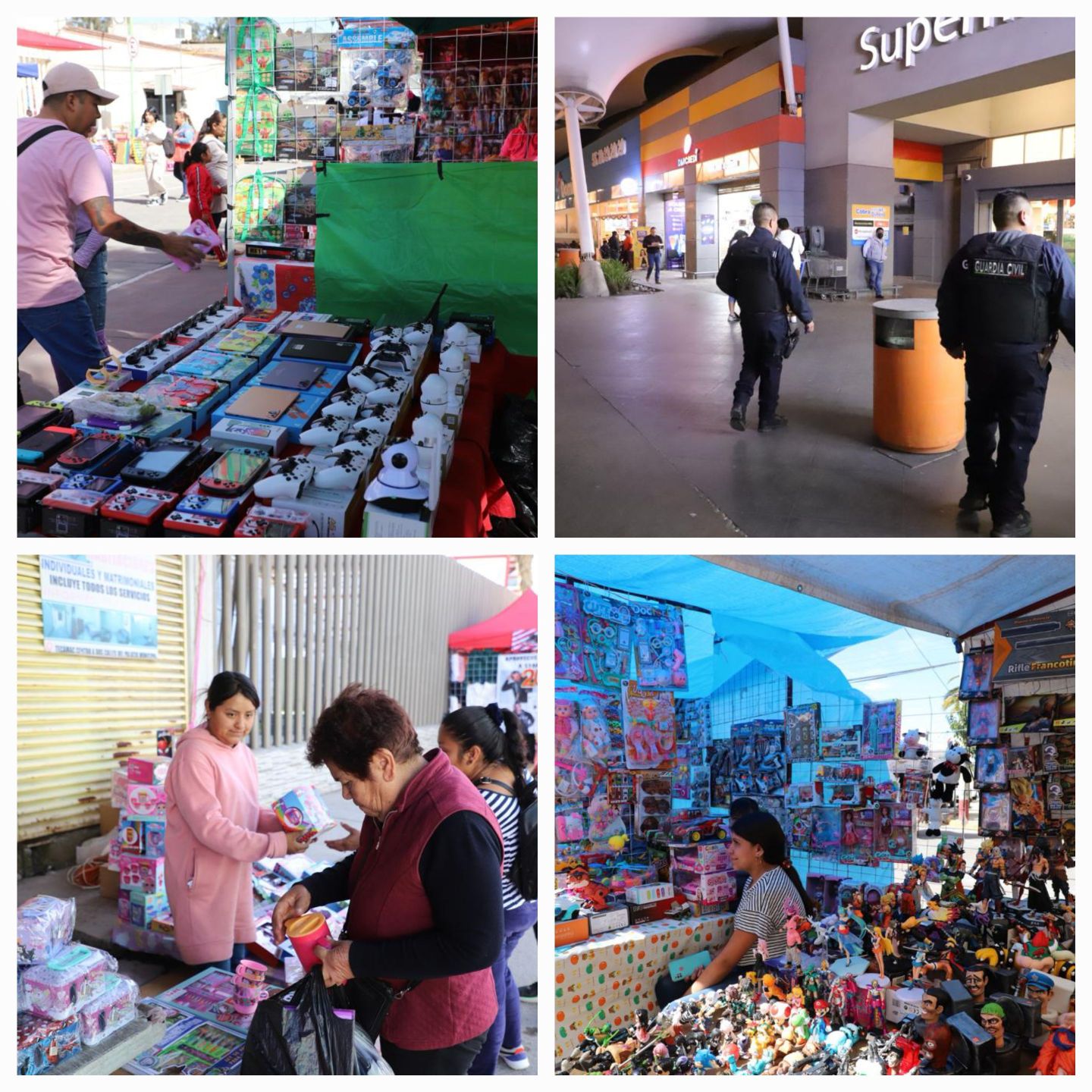 La Guardia Civil de Tecámac Vigilará los Nueve Bazares de Juguetes, 10 plazas, centros comerciales y bancos