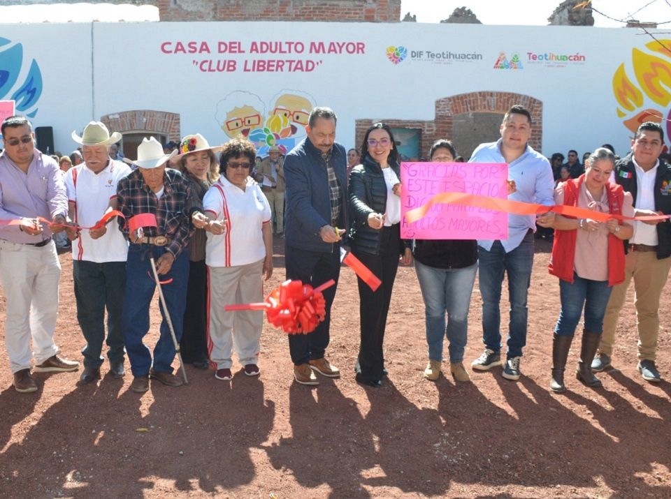 Ayuntamiento de Teotihuacán entrega Casa del Adulto Mayor en Maquixco