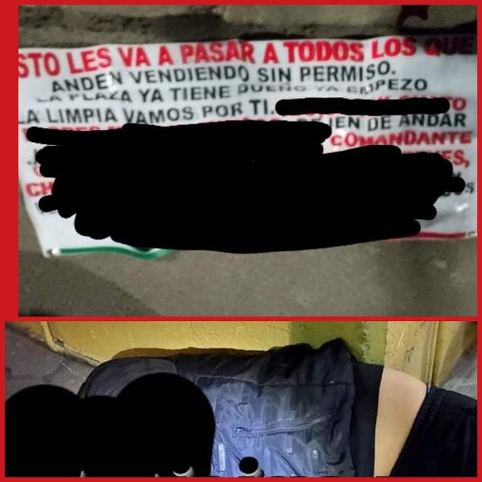 Dejan narco manta el CJNG amenazando a narcomenudistas de Chimalhuacán Nezahualcóyotl y La Paz .