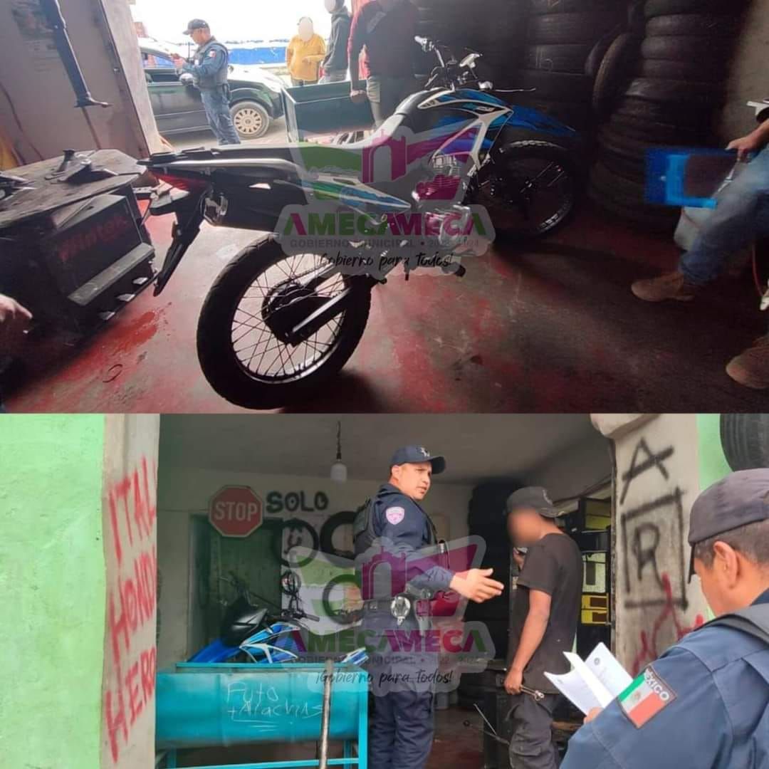 Elementos de Seguridad Pública y Tránsito
Detienen a Sujeto por Presunto Robo de Motocicleta
