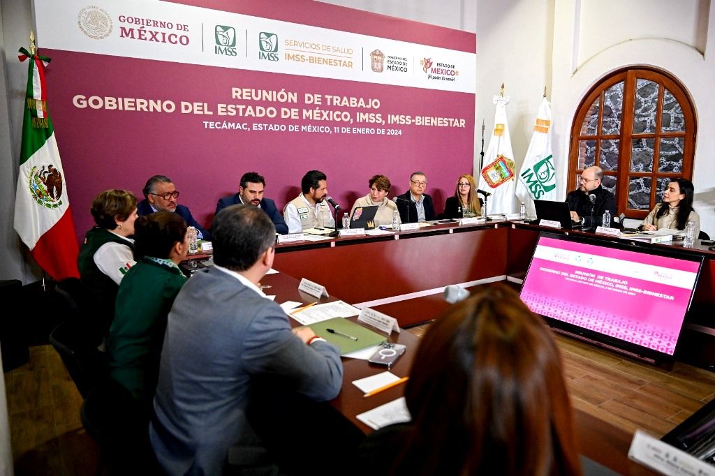 Zoé Robledo y Delfina Gómez analizan proyecto de federalización del Estado de México al modelo IMSS-Bienestar