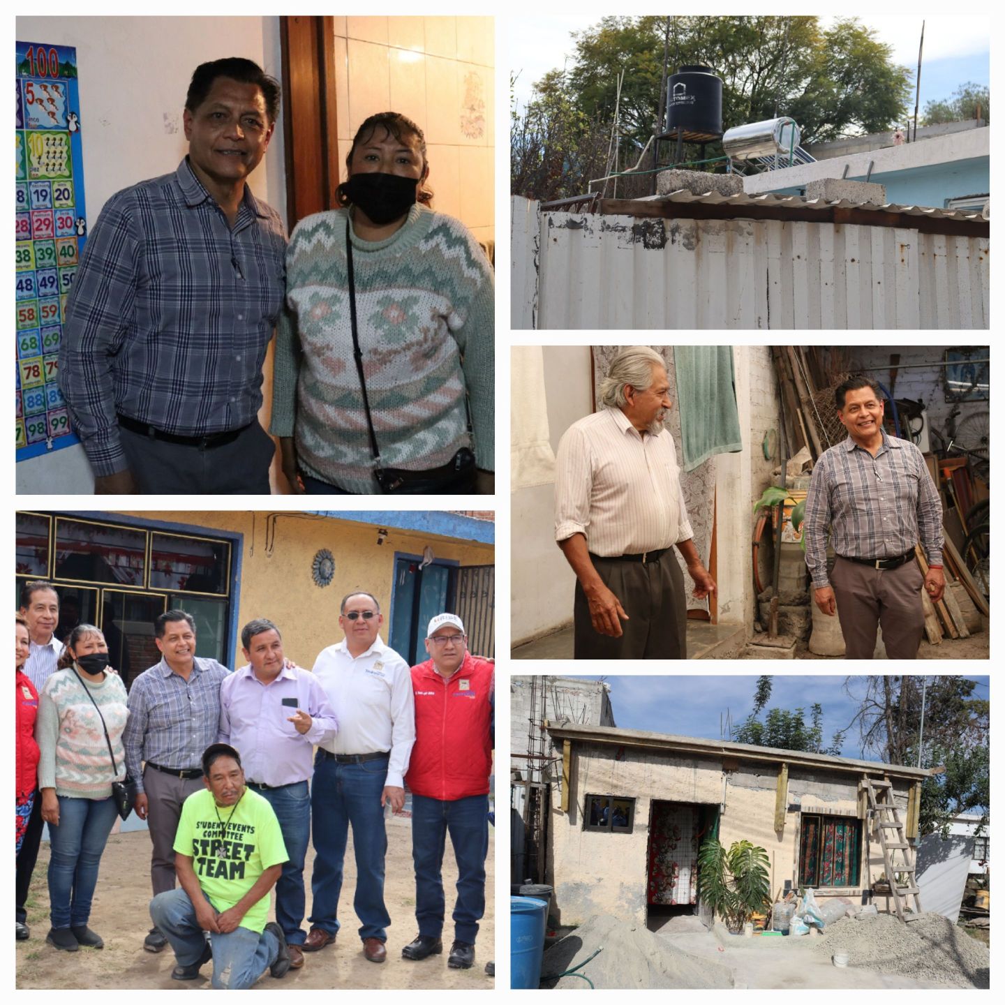 Juan Carlos Uribe supervisó
Obra de construcción de vivienda