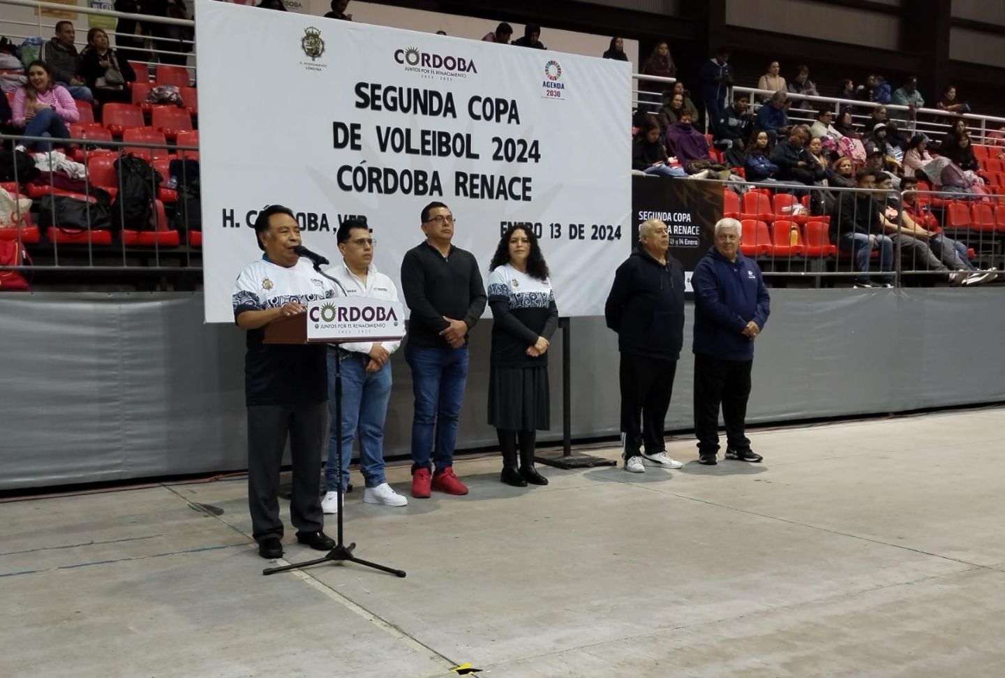 Inauguran autoridades la Copa de vóleibol "Córdoba Renace 2024"