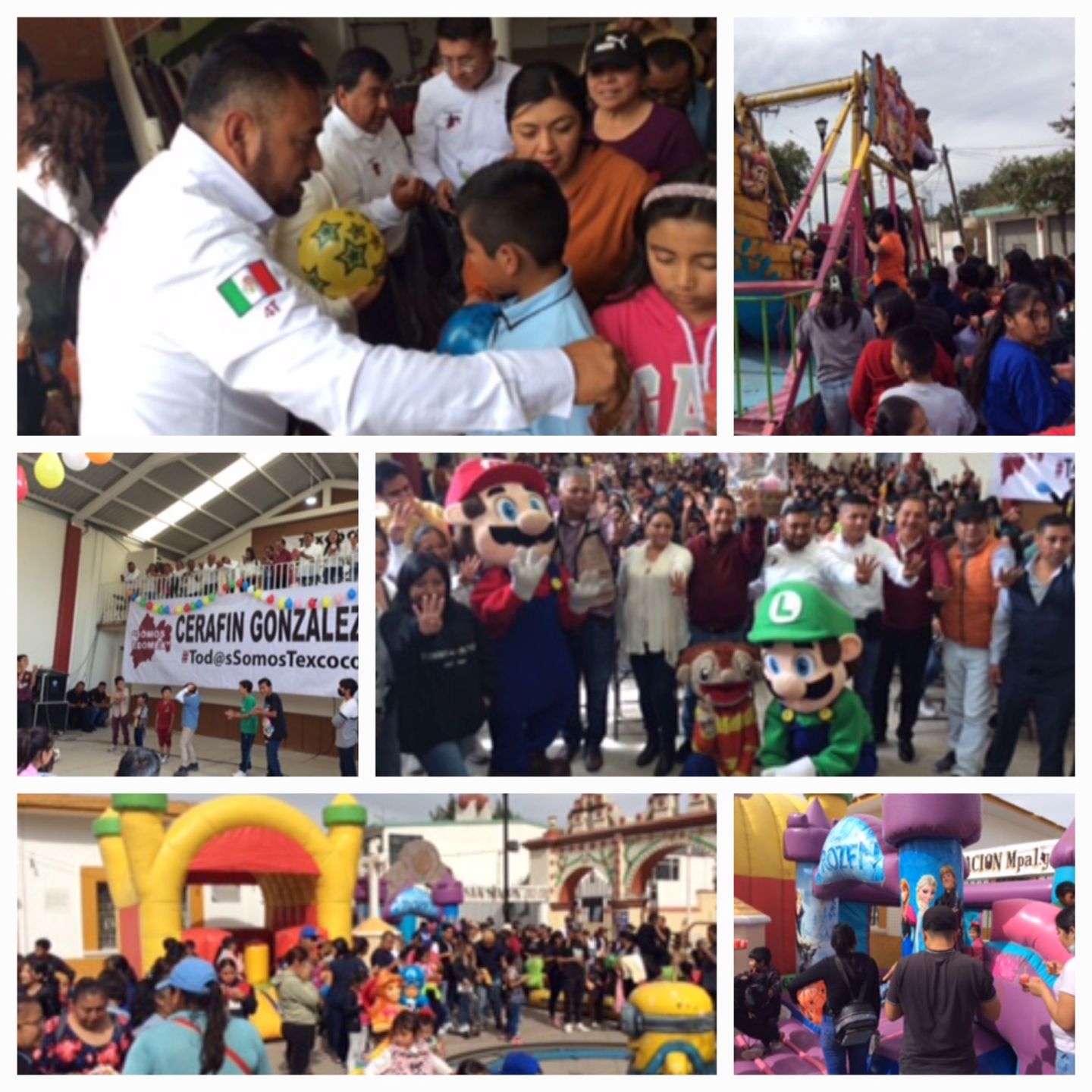 Cerafin Gonzalez dirigente municipal de Somos Estado de México festejó a las infancias de Texcoco