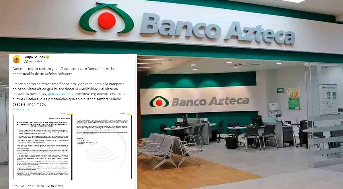 Demandará Salinas Pliego a quienes difundan que Banco Azteca va en picada
