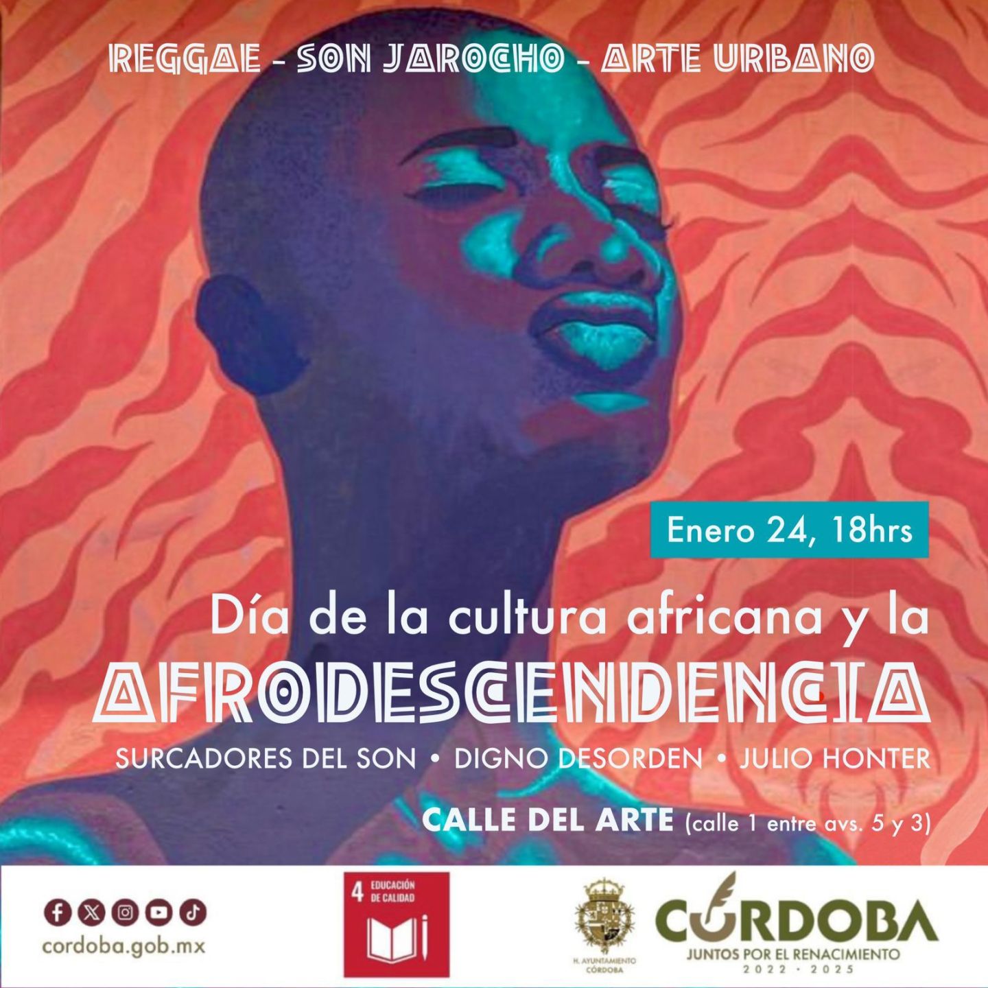 Conmemora Coordinación de Cultura legado de las culturas africanas este próximo 24 de enero
