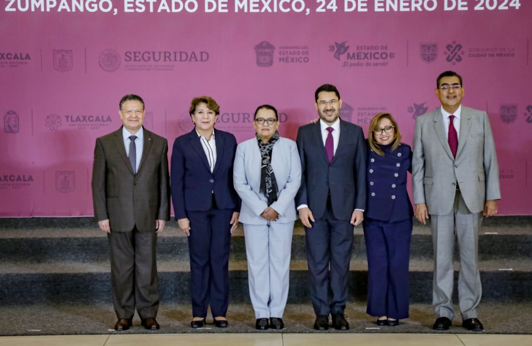 Realizan mesa de paz interestatal Estado de México, Ciudad de México, Hidalgo, Puebla y Tlaxcala 