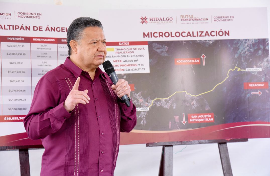 Invierte gobierno de Hidalgo más de 400 mdp para atender distintas problemáticas en Zacualtipán
