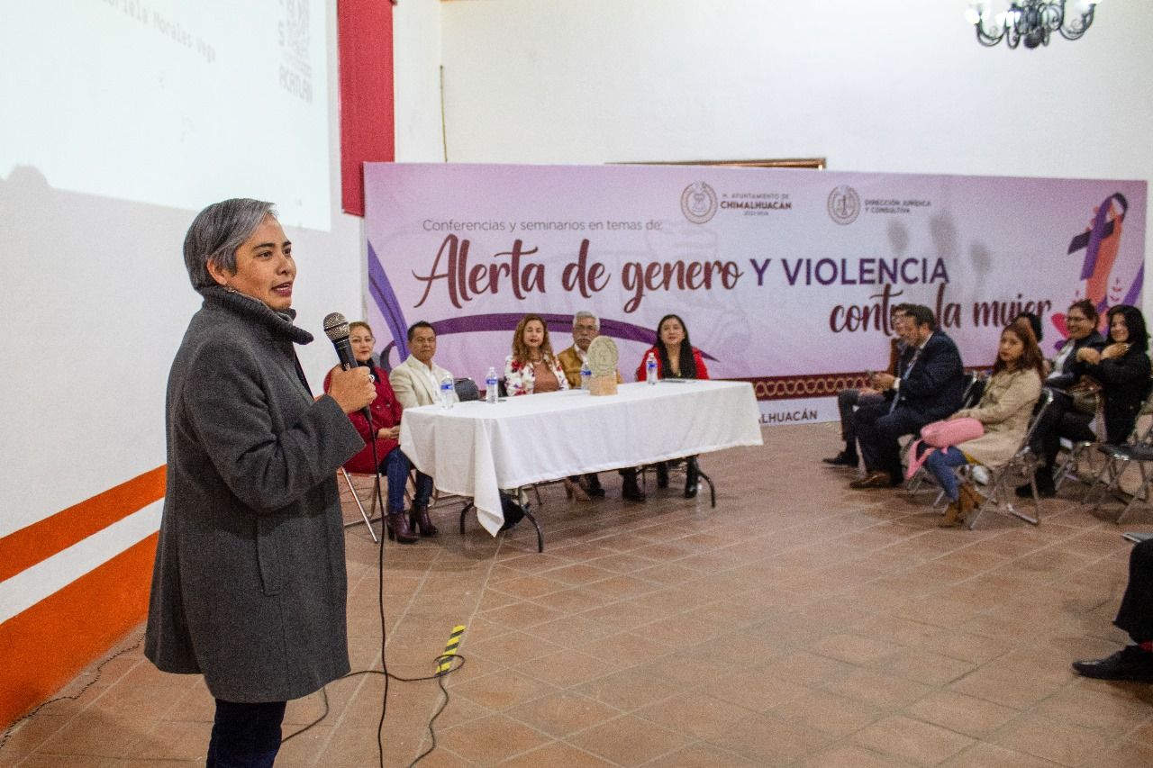Capacitan a servidores de Chimalhuacán en violencia contra la mujer 