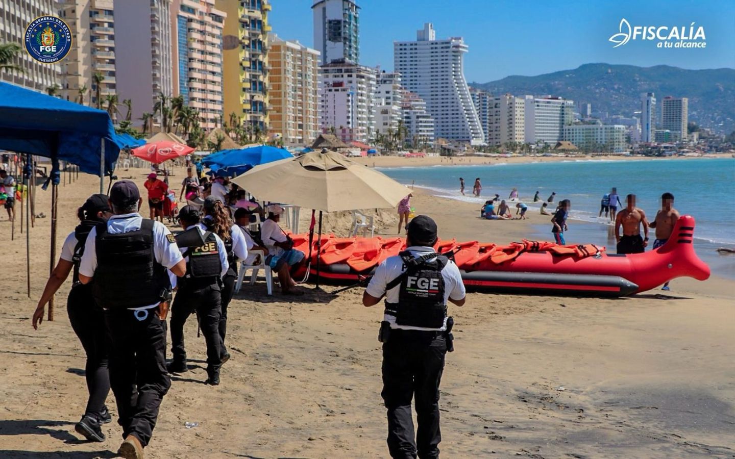 Despliega la Fiscalía de Guerrero, operativos sobre playas en Acapulco 