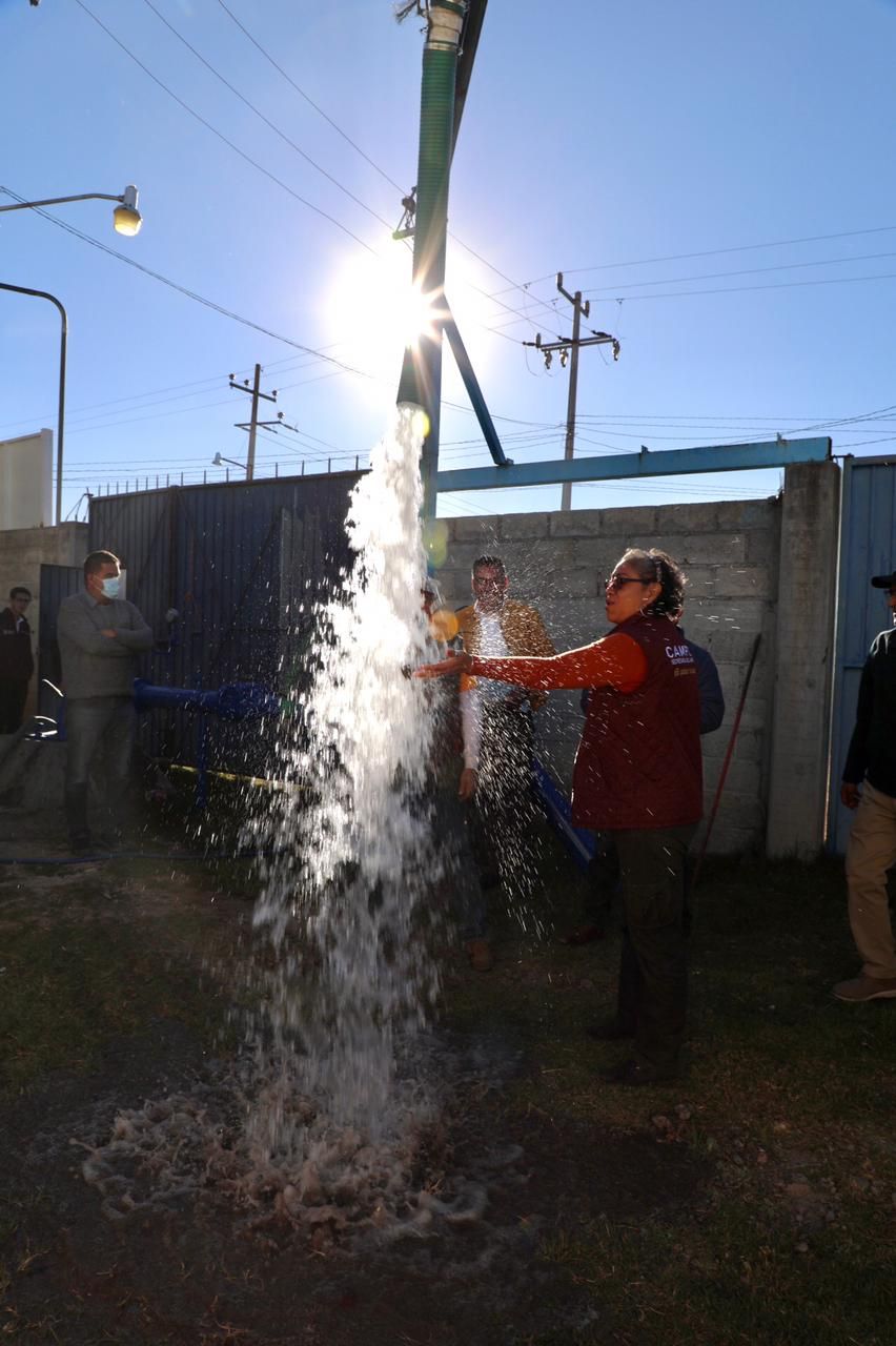 
Inaugura Gobierno de Delfina Gómez Obras Hidráulicas para Abastecimiento de Agua en Aculco
