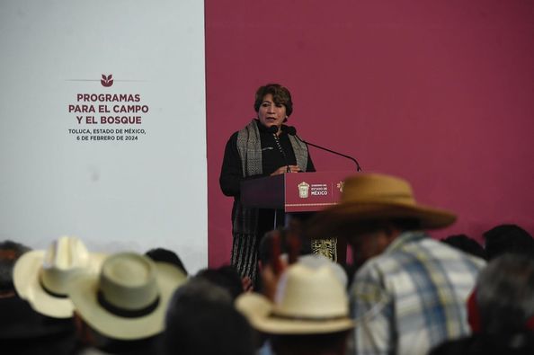 Lanza Gobernadora Delfina Gómez Programa de Apoyo a Campesinos del Estado de México y Rescate a Bosques