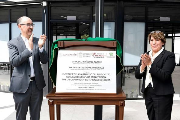 Inaugura Delfina Gómez Álvarez Infraestructura Educativa de la UAEMéx con una Inversión de 100 Millones de Pesos