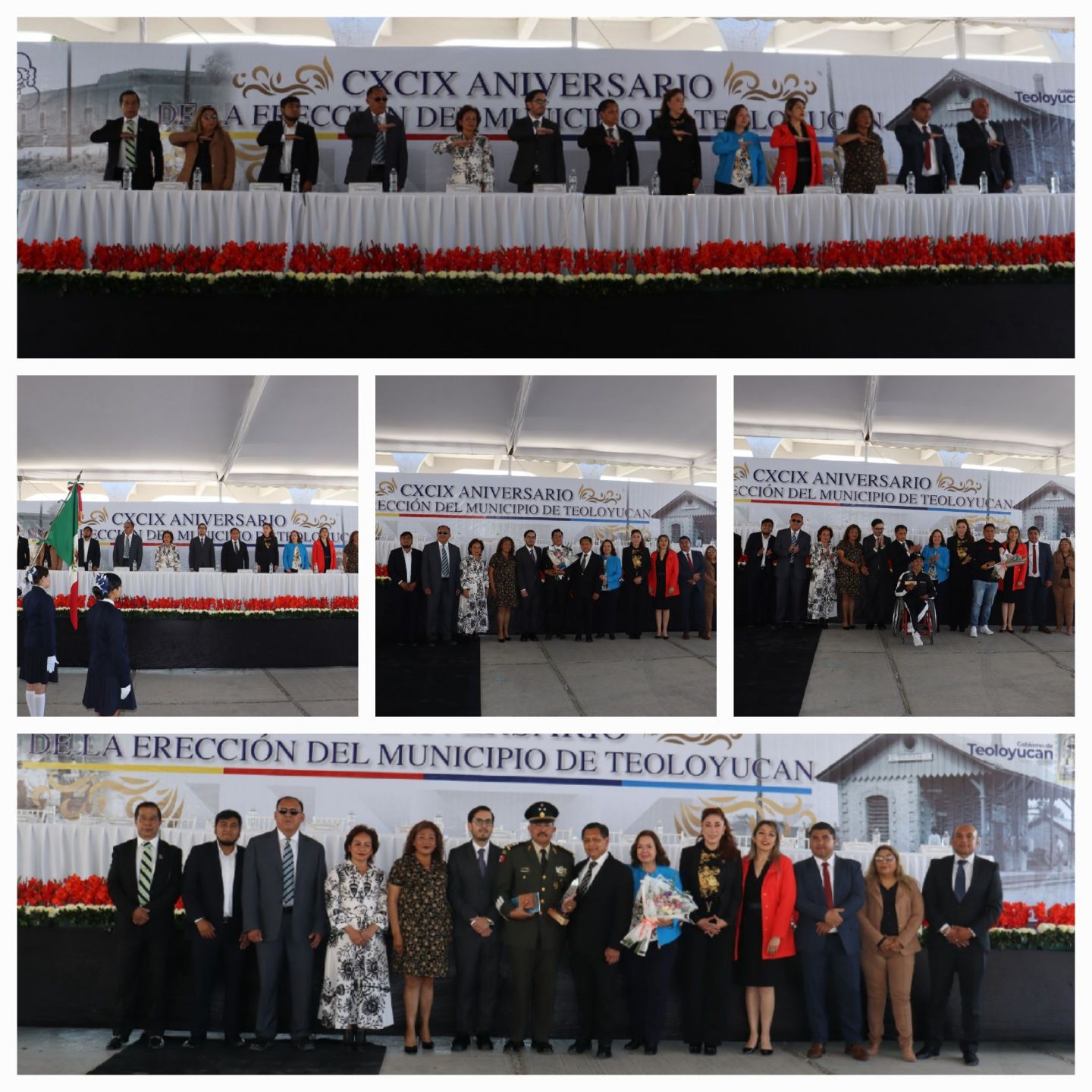 Juan Carlos Uribe Padilla celebro el CXCIX Aniversario de la Erección de Teoloyucan