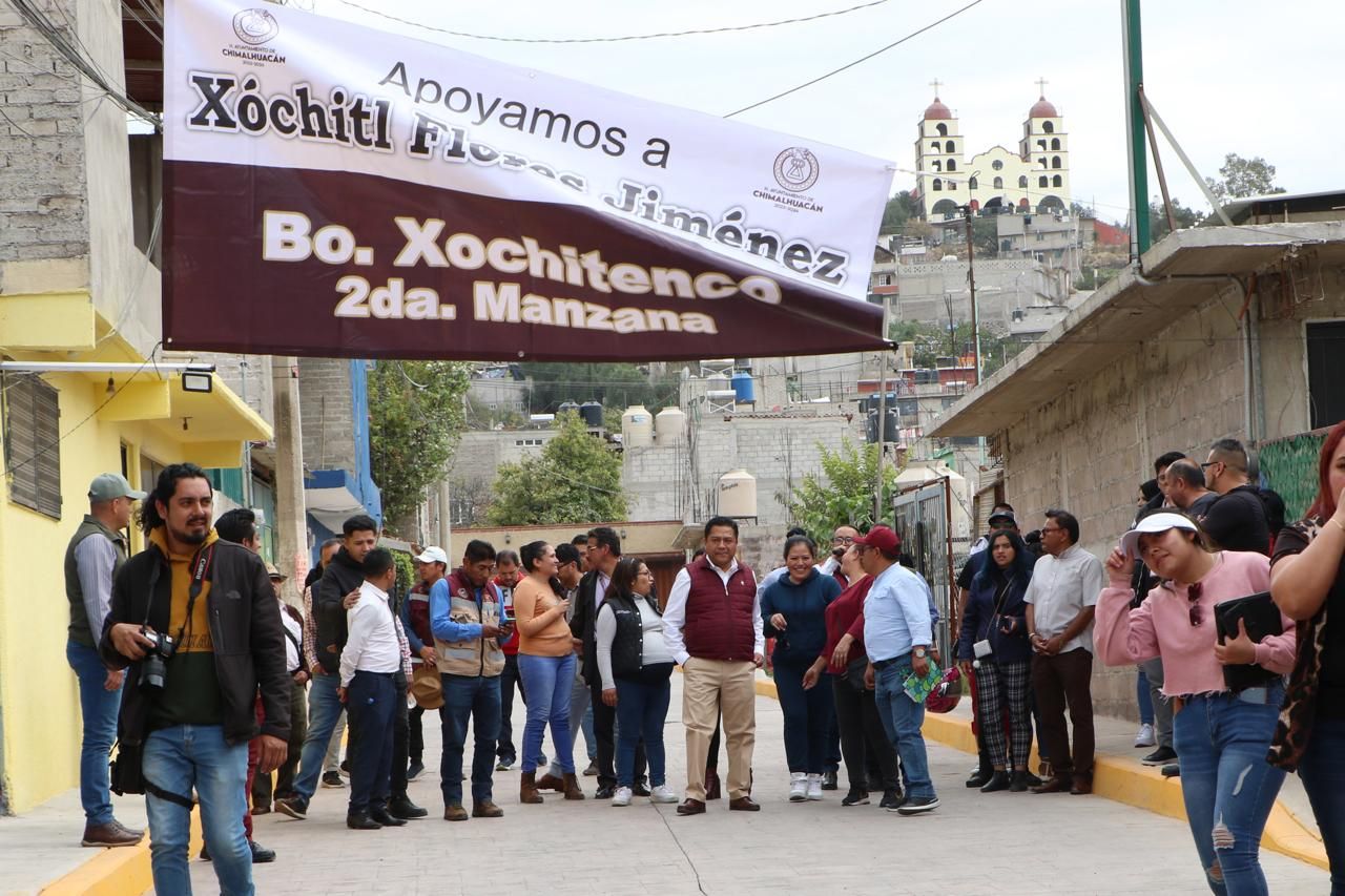 Continúa Xóchitl Flores entrega de obras en Chimalhuacán 
 