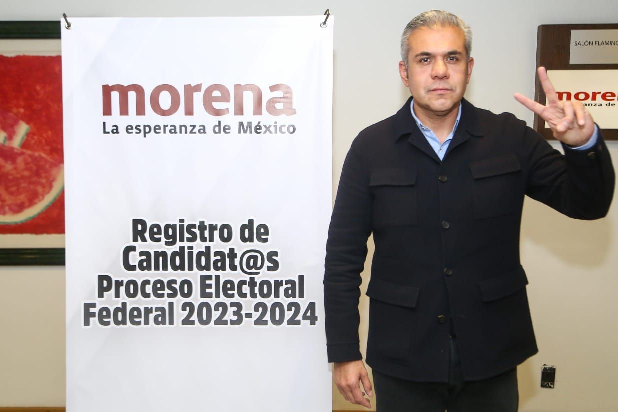 Fernando Vilchis se registra como candidato de Morena a diputado federal por el distrito 10 de Ecatepec