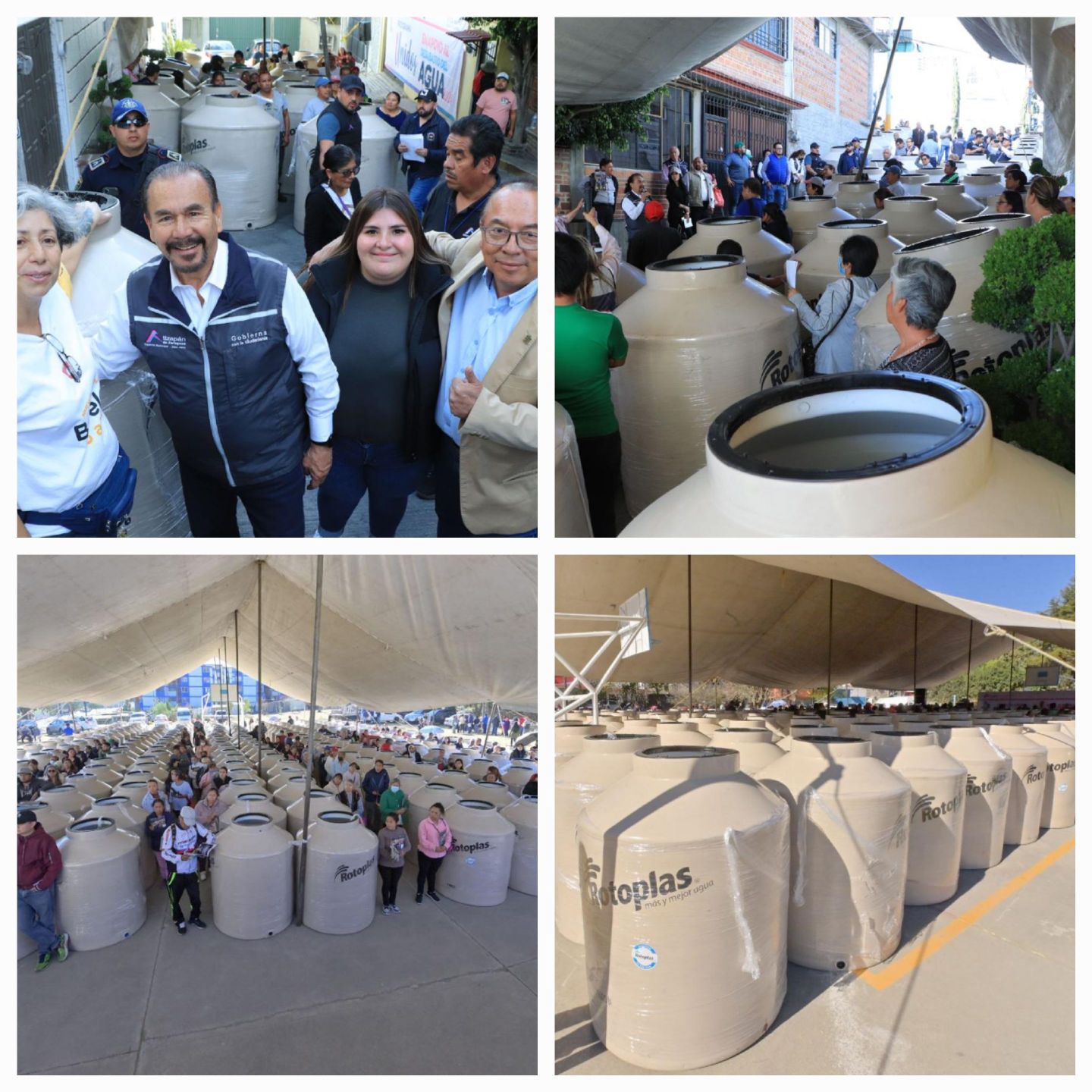 Pedro Rodríguez Villegas entrego 1,727
Tinacos en apoyo al desabasto de agua