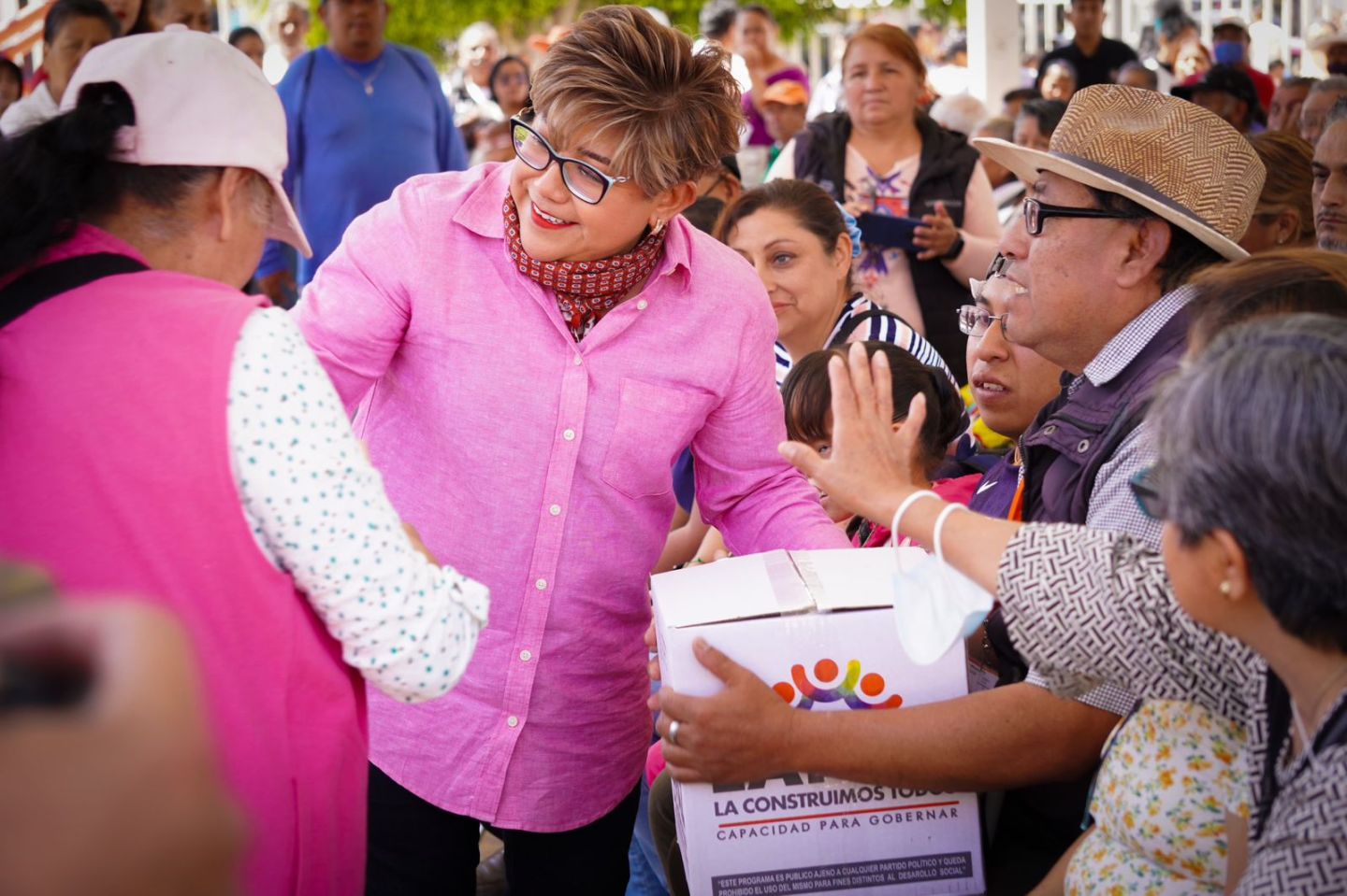 Por Veda Electoral Cristina González Cruz, Alcaldesa de La Paz, Agiliza la Entrega de Obras en su Municipio