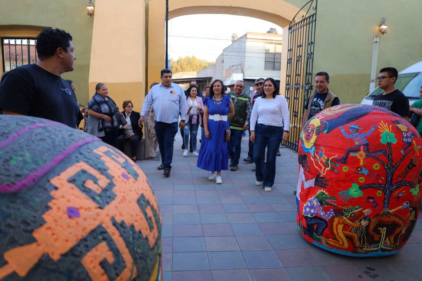Supervisa alcaldesa de Texcoco obras de rehabilitación de vías 